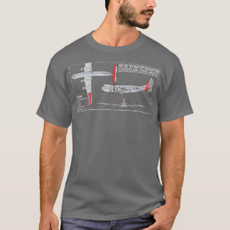 KC97 Stratofräghter American Tanker Aircraft Diag T Shirt