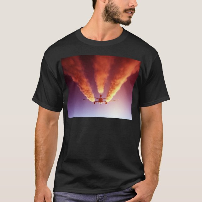 KC-10 bränsleflygplan T Shirt (Framsida)