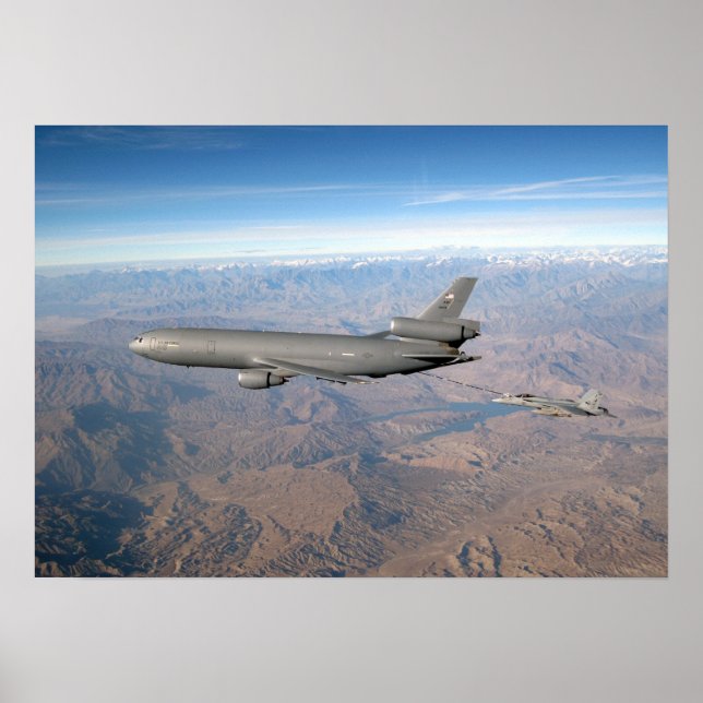 KC-10 Extender och FA 18 Hornet Poster (Framsidan)