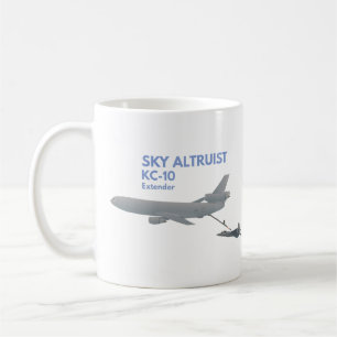 KC-10 Flygplan som tankas F-22 Kaffemugg