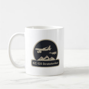 KC-135 Flygplan som tankas F-15 Kaffemugg