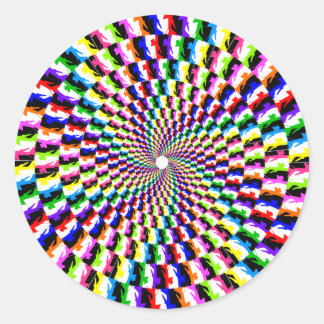 KC-135 Rainbow Spiral Sticker Runt Klistermärke