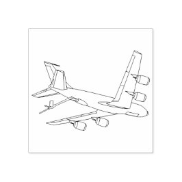 KC-135-Teckning, trekvartsvy med start från början Stämpel