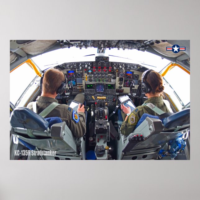 KC-135R STRATOTANKER COCKPIT POSTER (Framsidan)
