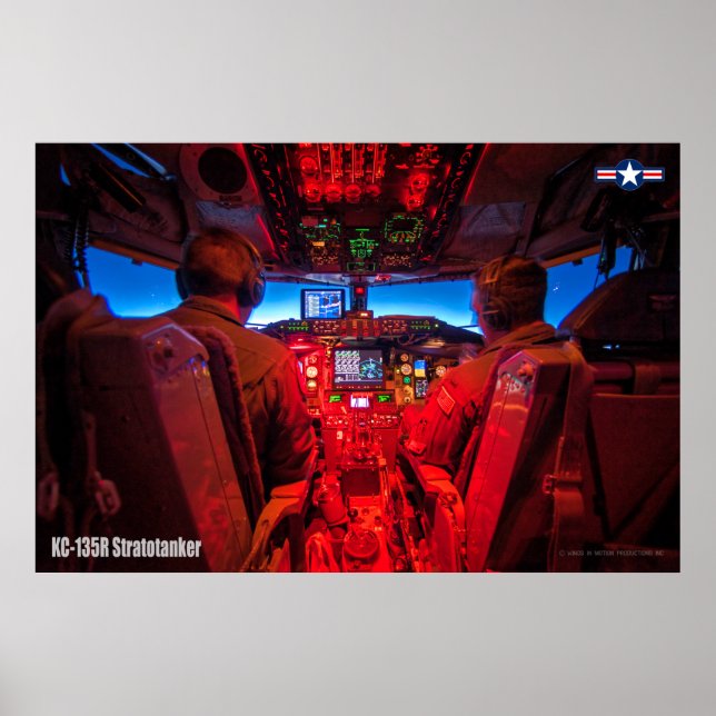 KC-135R STRATOTANKER COCKPIT POSTER (Framsidan)