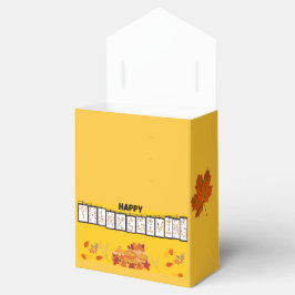 KC Gult Thanksgiving Tält Boxes Presentaskar