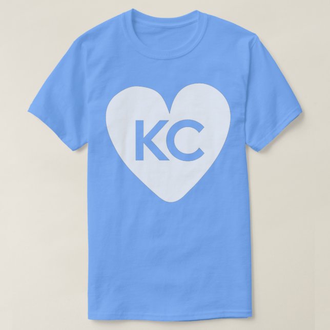 KC Heart Kärlek Kansas City Vuxen Womens and Kids T Shirt (Design framsida)