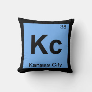 Kc - Kansas City Kemisk Periodiska System Symbol Kudde