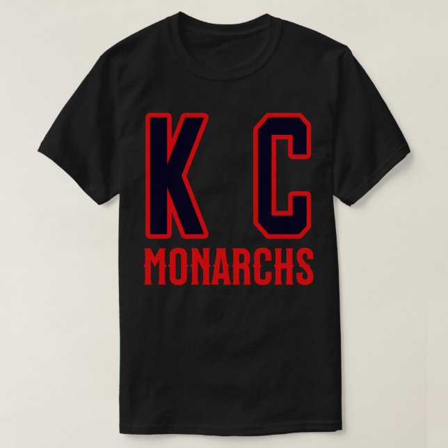 KC Kansas City Monarchs Negro League Baseball T Shirt (Design framsida)