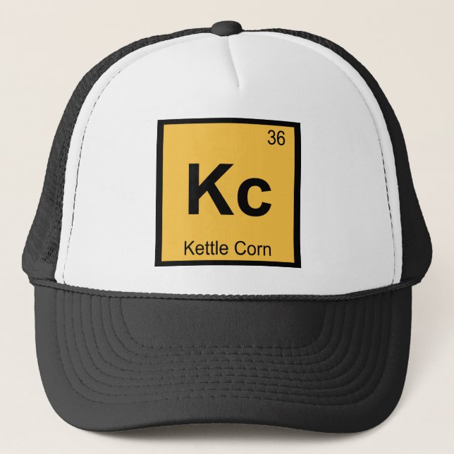 Kc - Kettle Maj Kemistry Periodic Bord Symbol Truckerkeps (Framsida)