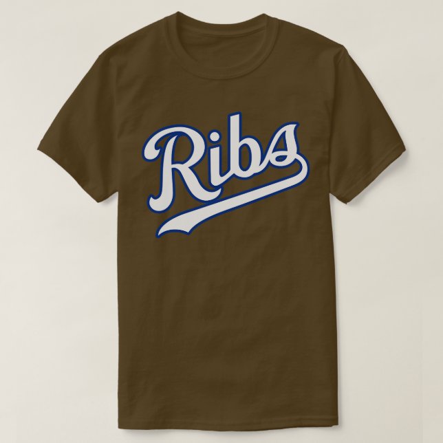 KC Ribs Powder Blue 1 T Shirt (Design framsida)