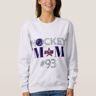 KC Stars Hockey Mamma Sweatshirt w/ Anpassningsbar T Shirt