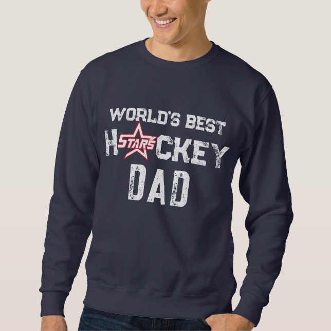 KC Stars - World's Best Hockey Pappa Sweatshirt (Framsida)