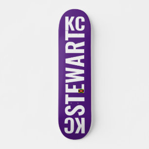KC STEWART Skateboard, 7¾" däck Mini Skateboard Bräda 18,5 Cm
