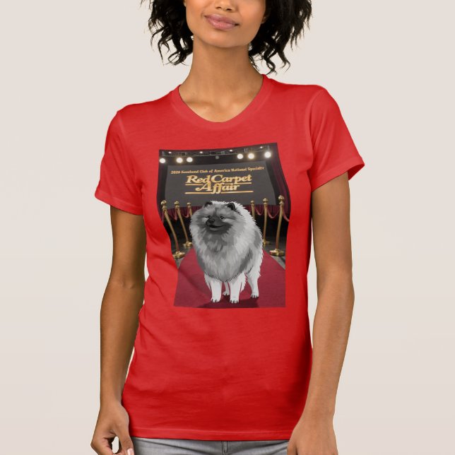 KCA 2026 Keeshond Nationell T-shirt för kvinnor (Framsida)
