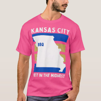 KCMO, Midwest Älskare, Missouri Hometown BBQ Kött  T Shirt