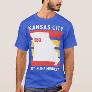 KCMO, Midwest BBQ Cows Cattle Chicken Grisar Barbe T Shirt