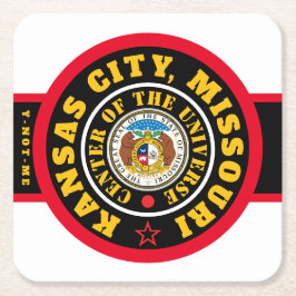 KCMOCOU KANSAS CITY, MO. (COU) UNDERLÄGG PAPPER KVADRAT