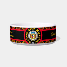 KCMOCOU KANSAS CITY. Pet Bowl personalize