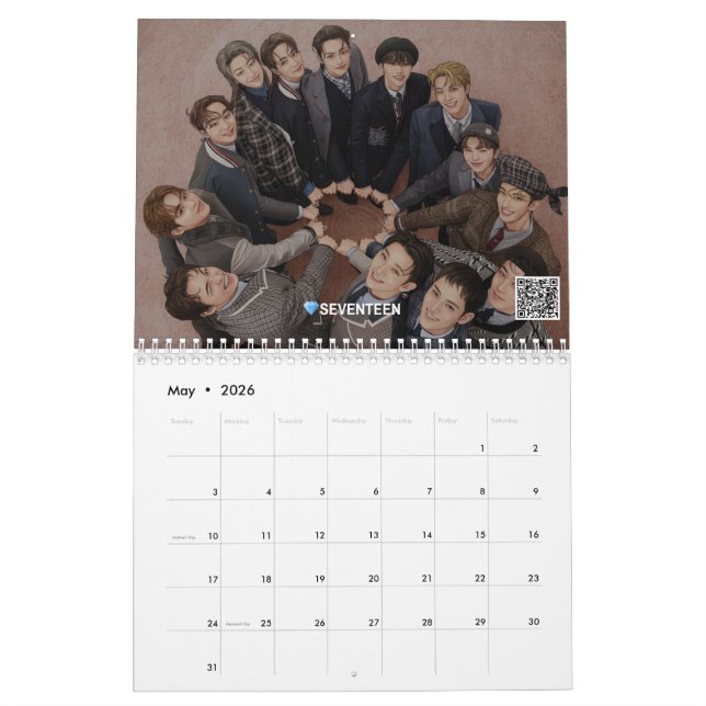 KCush Magazine Presenter: 2026 K-pop-tecknet Kalender (May 2026)