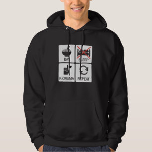 KDrama Älskare Eat Ssov KDrama Repeat Funny Korean Hoodie
