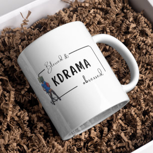Kdrama, besatt kdrama älskare kaffemugg