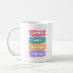 Kdrama-bokstavsmugg för K-dramafantast Kaffemugg