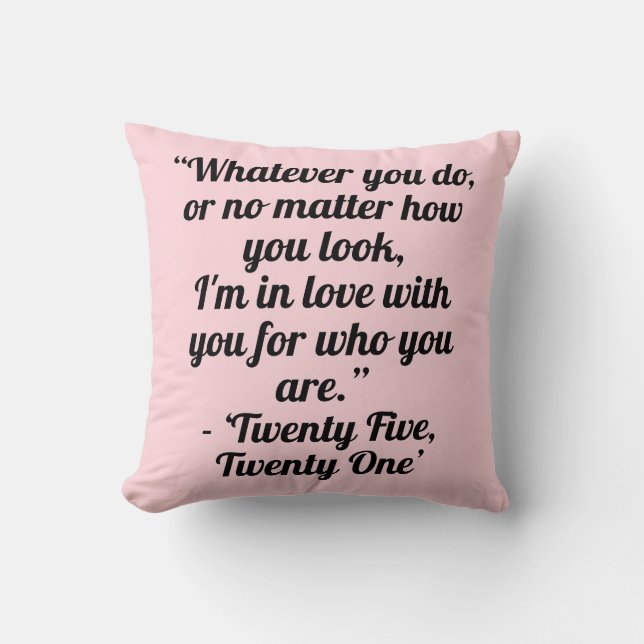 kdrama (korean drama) love quotes kudde (Framsida)