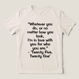 kdrama (koreansk drama) kärlekscitat t shirt