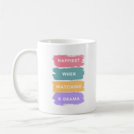 Kdrama Lettering Coffee Mug for Korean Drama Lover Kaffemugg