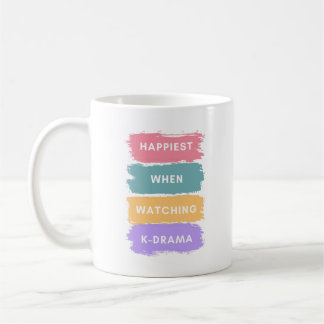 Kdrama Lettering Coffee Mug for Korean Drama Lover Kaffemugg