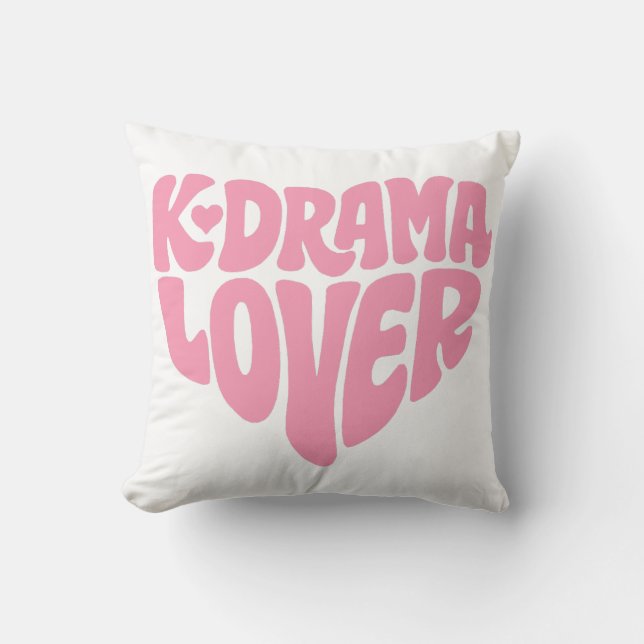 Kdrama Lover Present Korean Drama Enkel Heminredni Kudde (Framsida)