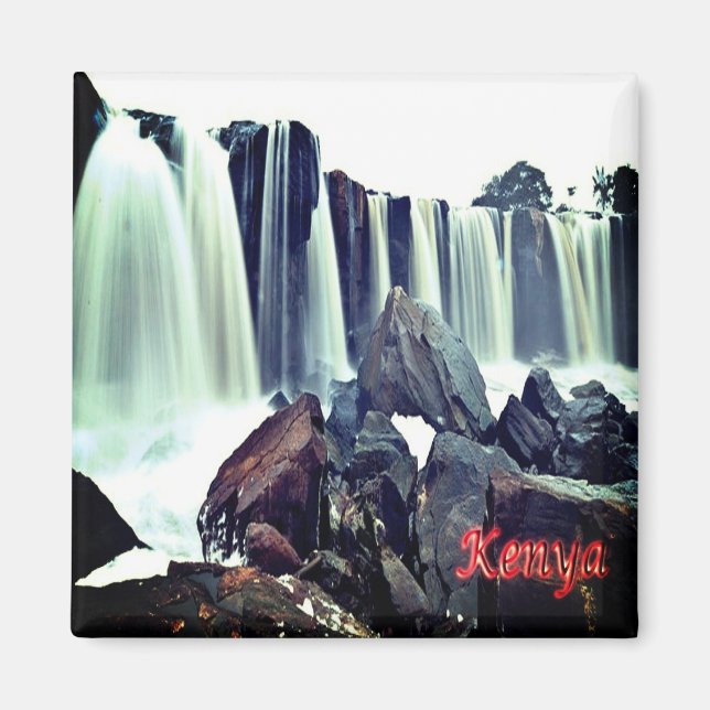 KE009 KENYA, Fjorton Falls, Afrika, Fridge Magnet (Framsidan)