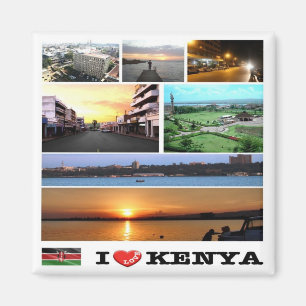 KE010 KENYA I Kärlek, Mosaic, Afrika, Fridge Magnet