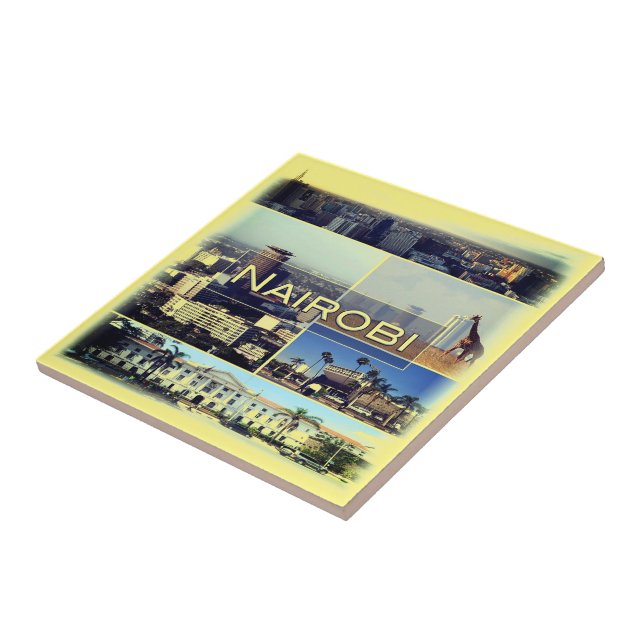 KE026 NAIROBI, Kenya, Afrika Kakelplatta (Sidan)