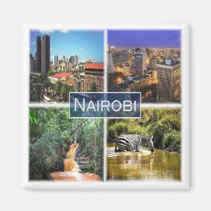 KE028 NAIROBI, Mosaic, Kenya, Afrika, Fridge Magnet