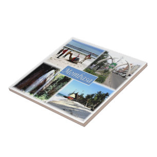 KE030 MOMBASA, Mosaic, Kenya, Afrika Kakelplatta