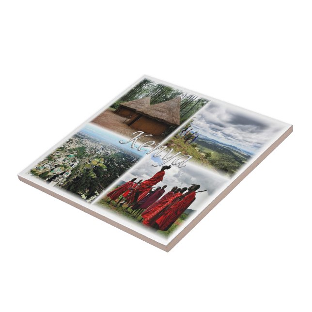 KE031 KENYA, Mosaic, Afrika Kakelplatta (Sidan)