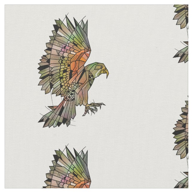 Kea Geometric Parrot Tyg (Närbild)