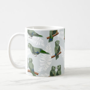 Kea New Zealand Native parrot mönster Kaffemugg