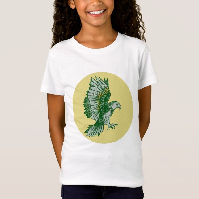 Kea Nya Zeeland Bird T Shirt (Framsida)