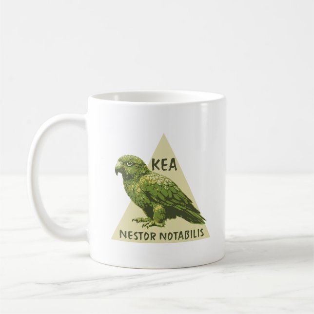 Kea nyzeeländsk fågel kaffemugg (Vänster)