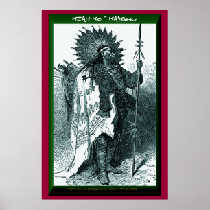 "Keah-ko ~ Ka'igwu" (Kiowa Vinterräkning) Poster