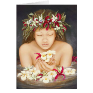 "Ke'ala", oljemålning av Lori Higgins Hälsningskort