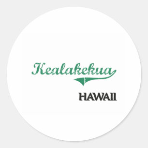 Kealakekua Hawaii City Classic Runt Klistermärke