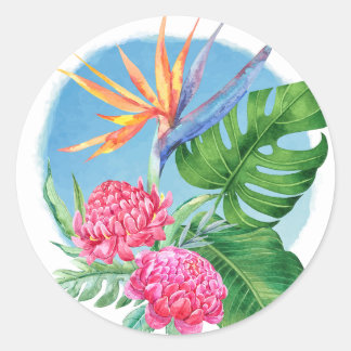 Kealoha-Blå himmel i paradiset Runt Klistermärke
