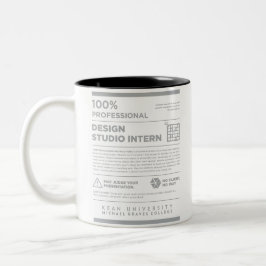 Kean MGC Care Label Design Studio Mug Två-Tonad Mugg