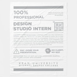 Kean MGC Design Studio Märkesetikett Fleecefilt