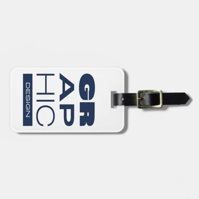 Kean MGC Graphic Design Loggage Tag Bagagebricka (Horisontell Framsida)