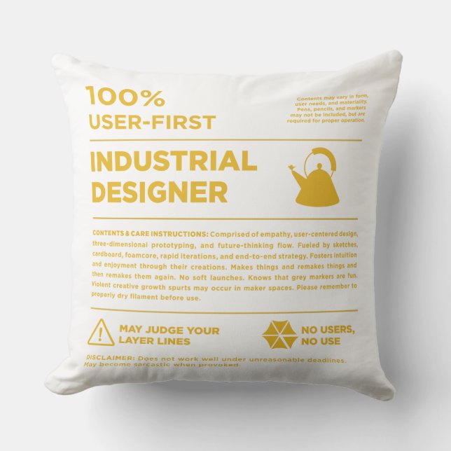 Kean MGC Industrial Design Care Label Kudde (Framsida)